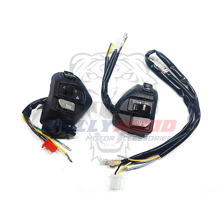 YAMAHA LC135 HANDLE SWITCH VIETNAM KANAN KIRI EGO EGO'S SOLARIZ NOUVO'LC BLACK CARBON PLUG & PLAY -By Sea Courier Method 🚢📦