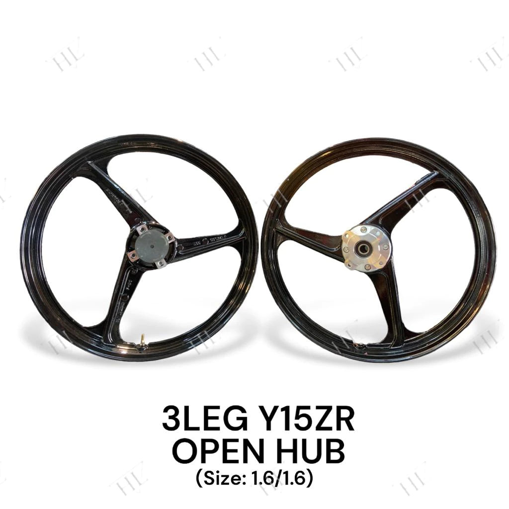 DHC- CUSTOM RIM Y15ZR OPEN HUB ((1.6/1.6) Y16 Y16ZR Y15 PNP YAMAHA 3L HL RIM SPORT RIM 3 BATANG ORANGE -By Sea Courier Method 🚢📦
