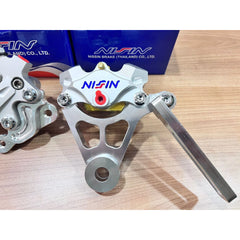Nissin Caliper Pump Y15zr Y15 Front & Rear Set P4 Nissin Caliper 4Pot / 2Pot Set With Bracket Y15zr -By Sea Courier Method 🚢📦