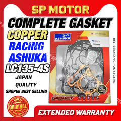 ASHUKA COMPLETE GASKET COOPER OVERHAUL YAMAHA LC135 135LC LC 135 4S STD / 57MM / 60MM / 62MM / 63MM / 65MM / 66MM / 68MM -By Sea Courier Method 🚢📦