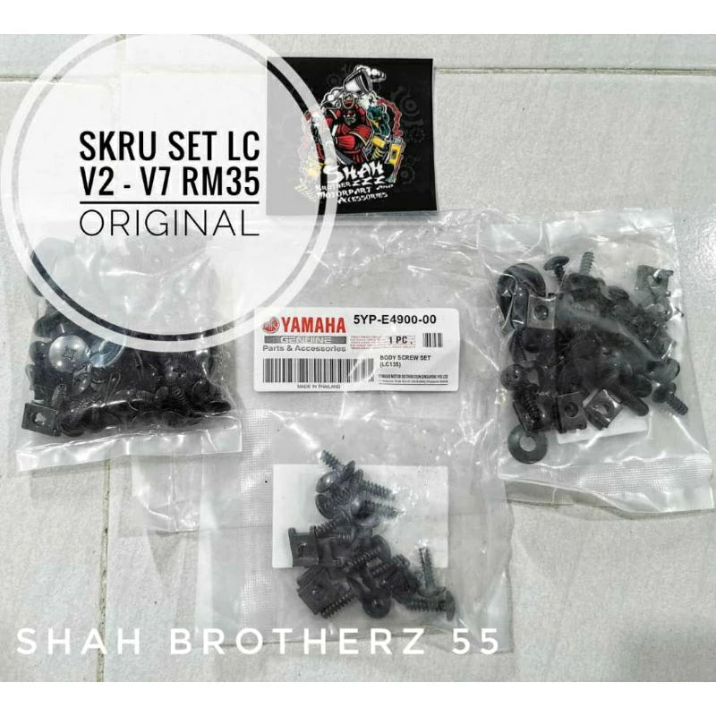 COVERSET 135LC V2/V3/V4/V5/V6/V7 METALIC BLACK HAYABUSA WHITE -By Sea Courier Method 🚢📦