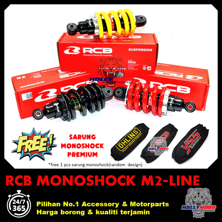 MONOSHOCK RCB M2 LINE PREMIUM LC135 Y16 Y15 RS150 RSX SYM VF3i 100% ORIGINAL RACING BOY MONO -By Sea Courier Method 🚢📦
