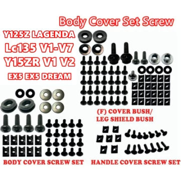 Yamaha LC135 Body Cover Screw Set - (M6 Option Available) -By Sea Courier Method 🚢📦