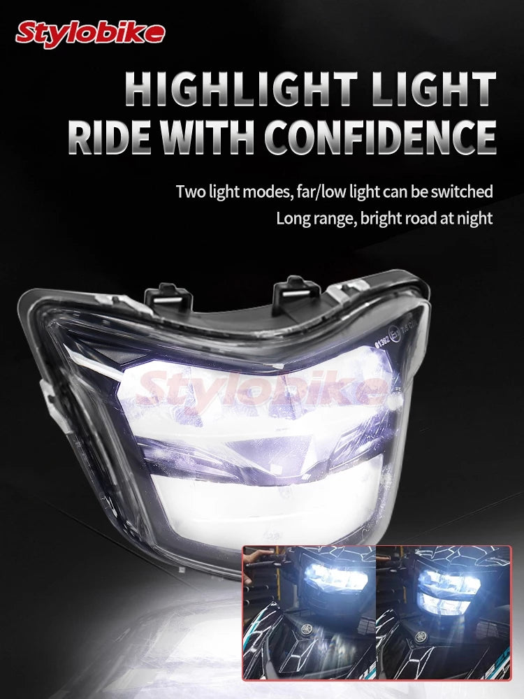 HPMP LC150 Y15 Y15ZR Y15 V1 LAMPU LED EXCITER 150 LED HEAD LAMP LC LAMPU VISS HEADLAMP SMOKE LAMPU DEPAN YAMAHA -By Sea Courier Method 🚢📦