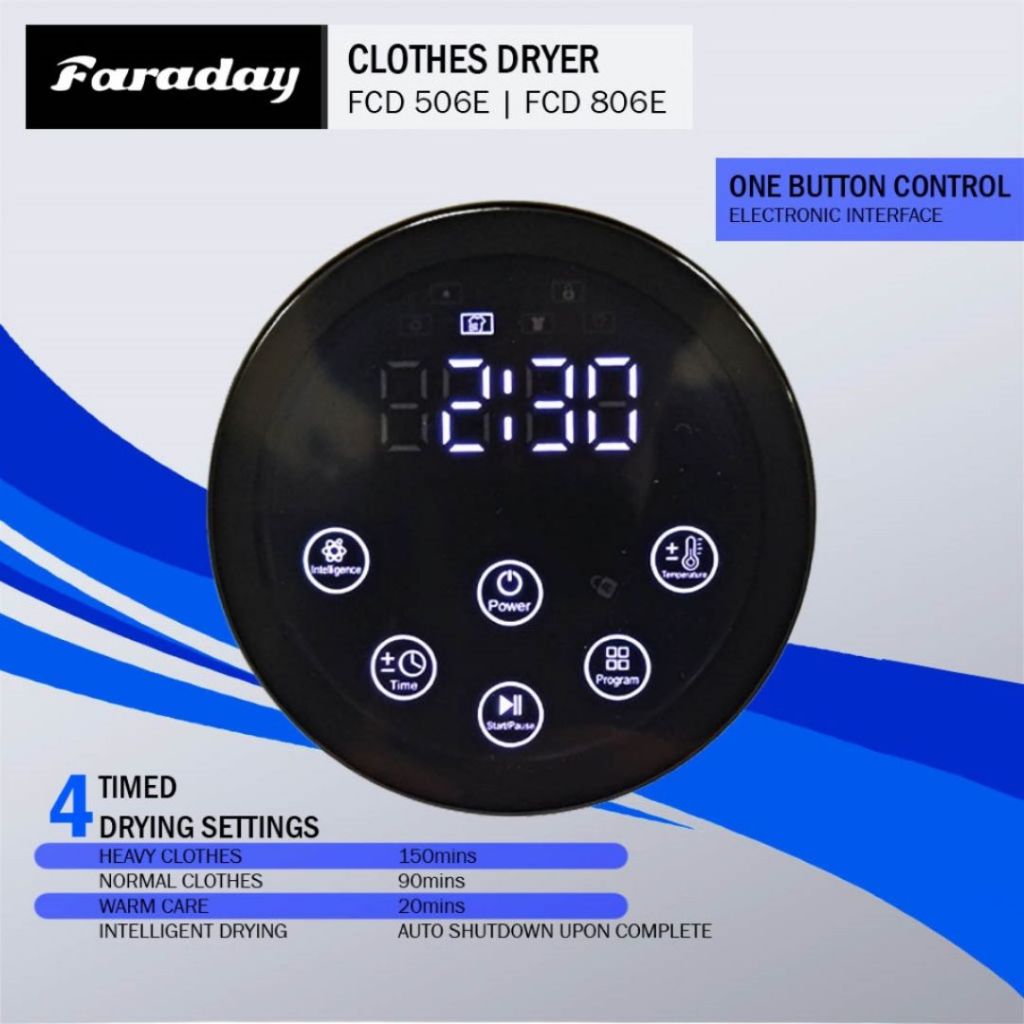 Khind 8KG Clothes Dryer CD819 / Faraday (5KG) Clothes Dryer FCD-505 / FCD-506E / (8KG) FCD-805 / FCD-806E -By Sea Courier Method 🚢📦