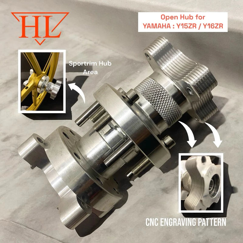 DHC- CUSTOM RIM Y15ZR OPEN HUB ((1.6/1.6) Y16 Y16ZR Y15 PNP YAMAHA 3L HL RIM SPORT RIM 3 BATANG ORANGE -By Sea Courier Method 🚢📦