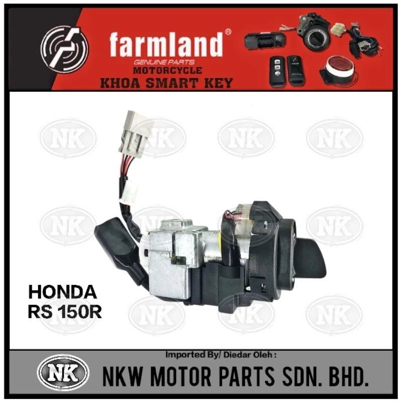 SMART KEYLESS REMOTE SWITCH SET - HONDA - RS 150R / RS 150 (FARMLAND) ONLY CONVERT FOR KEY VERSION -By Sea Courier Method 🚢🎁