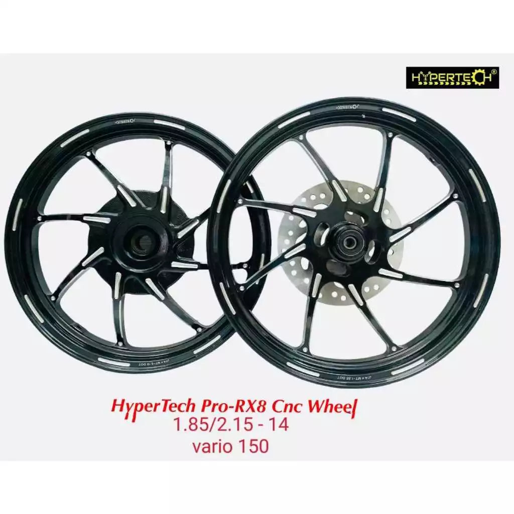 SPORTRIM HYPERTECH PRO-RX8 CNC WHEEL SPORT RIM FOR HONDA BEAT VARIO125 VARIO150 1.85/2.15X14 -By Sea Courier Method 🚢🎁