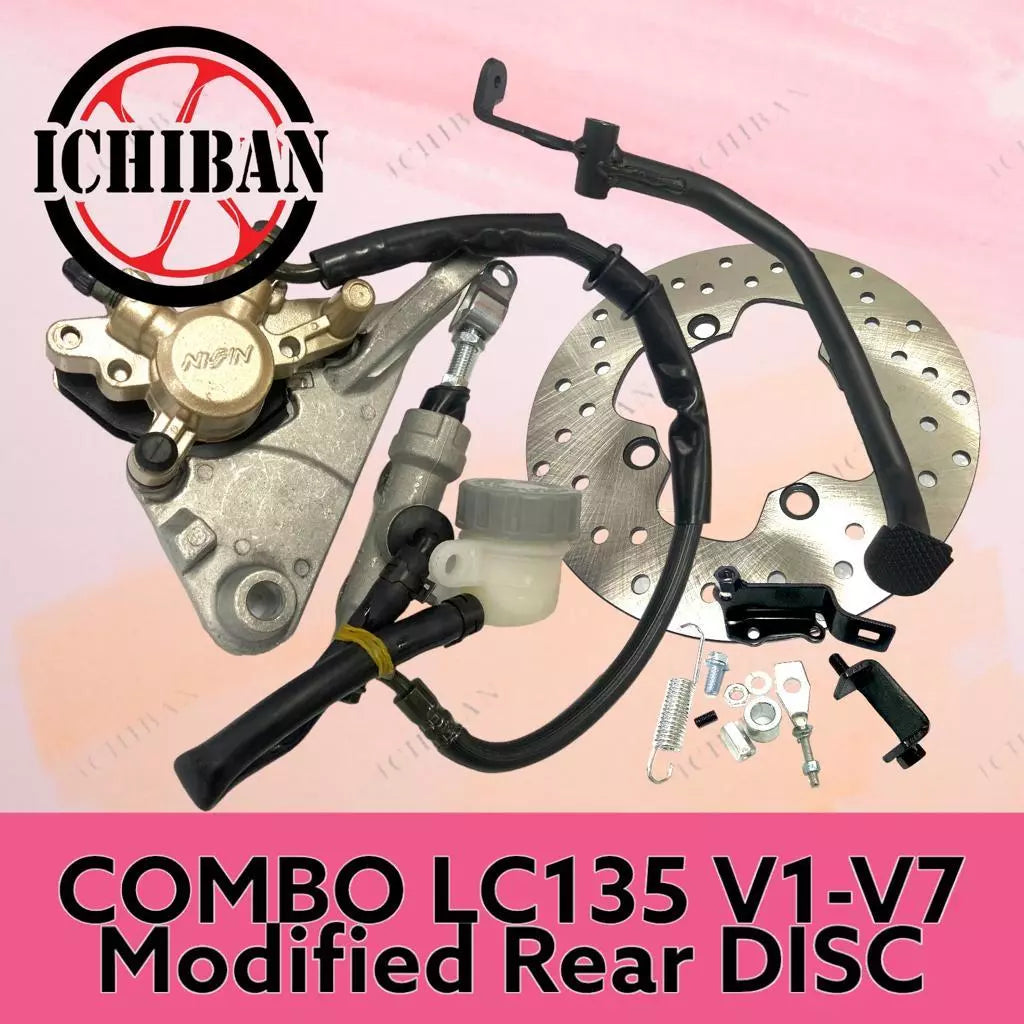 DHC- COMBO full set RIM LC135 V1-V7 belakang drum MODIFIED to depan belakang DISC with DISC PUMP FULL SET -By Sea Courier Method 🚢📦