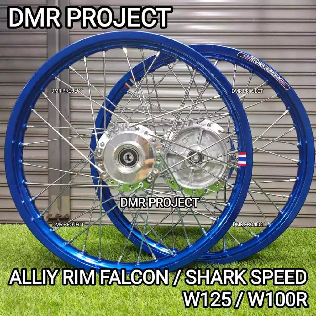 ALLOY RIM W125/W100R (DISC) 1.40X17 COMPLATE SET AIK SIA/STRONGER CHARTER HUB CHROME RIM ALLOY WAVE 125 -By Sea Courier Method 🚢📦