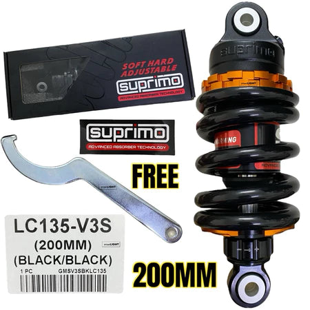 100% ORIGINAL SUPRIMO ADJUSTABLE MONOSHOCK LC135 V1 - V8 Y15 Y16 Y125Z FZ150 RS150 EGO SOFT HARD ABSORBER -By Sea Courier Method 🚢📦