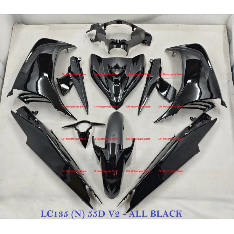 LC135 V2 V3 V4 V5 V6 V7 New Cover Set Coverset Black SMX -By Sea Courier Method 🚢📦