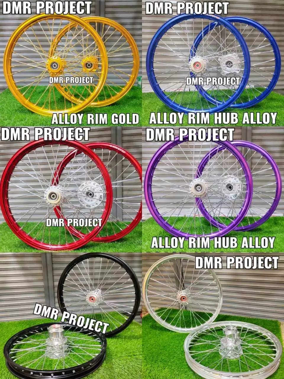 DHC- ALLOY RIM Y15/LC5S/Y125Z/LC135 1.40x17 HUB ALLOY HUB SPRINT COMPLATE SET (BELAKANG DISC) AS33/STRONGER CHARTER -By Sea Courier Method 🚢📦