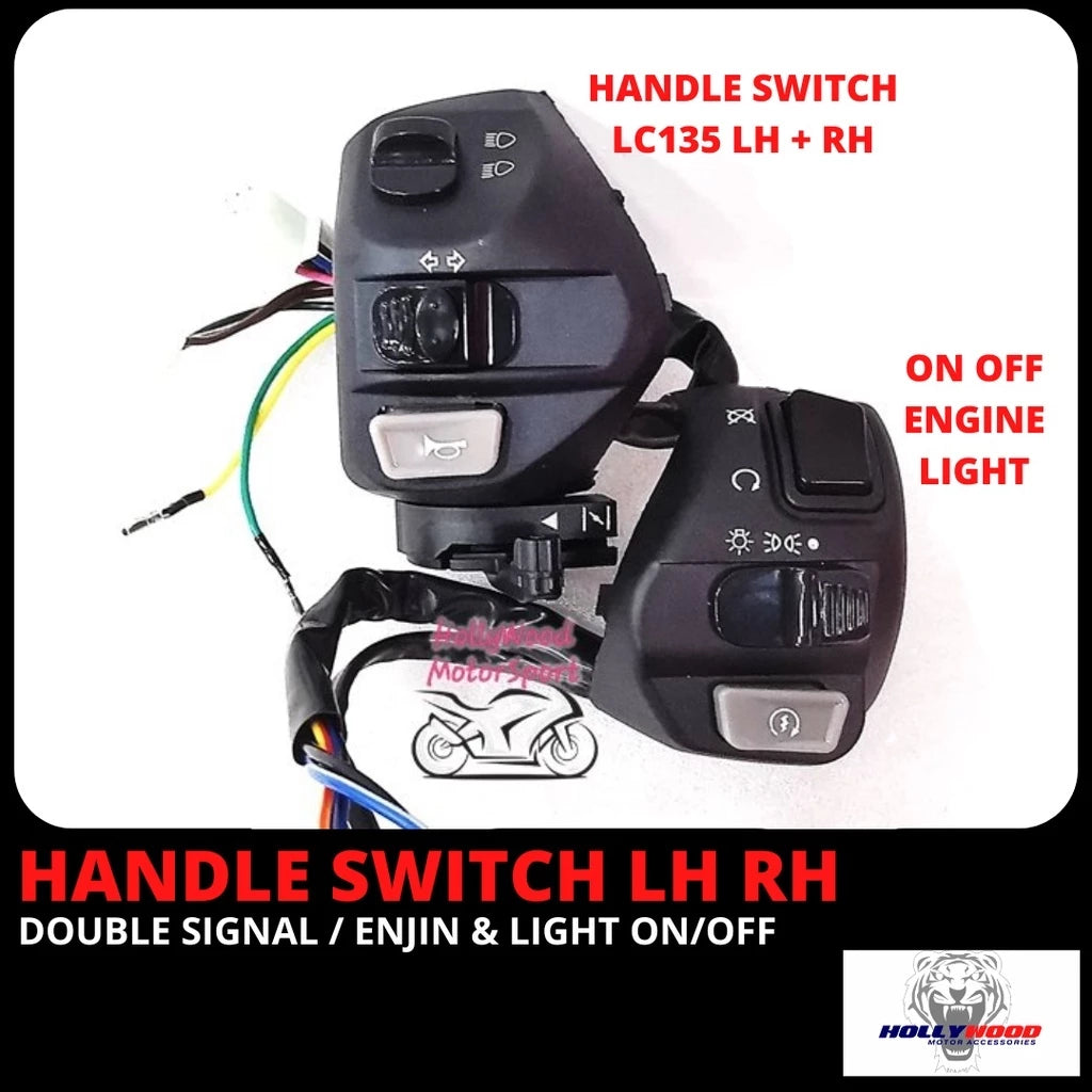 DHC- YAMAHA HANDLE SWITCH CUTTING NVX LH RH DOUBLE SIGNAL ON OFF HI LOW SUIS SUIZ PNP LC 135 V1-V7 EGOS SOLARIZ NOUVOLC -By Sea Courier Method 🚢📦
