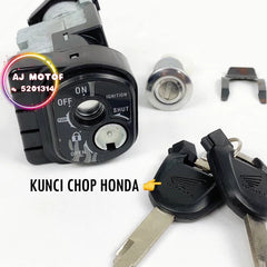 HONDA RS150R RS150 RS V1 V2 V3 MAIN SWITCH SET WITH SEAT LOCK KUNCI CHOP HONDA KEY SUIZ SUIS HANDLE -By Sea Courier Method 🚢📦