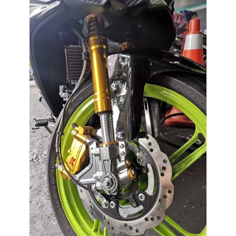 Y15 RAPIDO USD FORK 42MM SET WITH ALLOY T BRACKET DOUBLE DISC Y15ZR -By Sea Courier Method 🚢📦