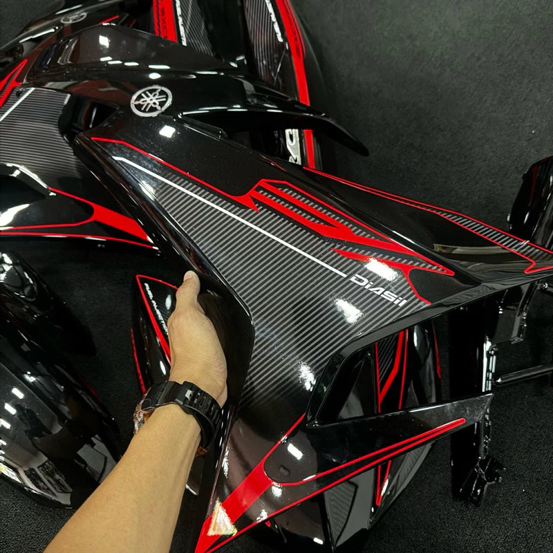 Y15 V1/V2 COVERSET EXCITER RC HITAM MERAH CUSTOM 2017 HLD -By Sea Courier Method 🚢📦