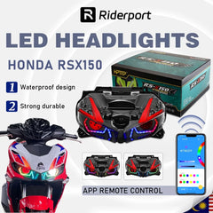HPMP HONDA RSX150 RSX Winner X Sharingan Naruto Head Lamp LED Headlamp Head Light Lampa Depan -By Sea Courier Method 🚢📦