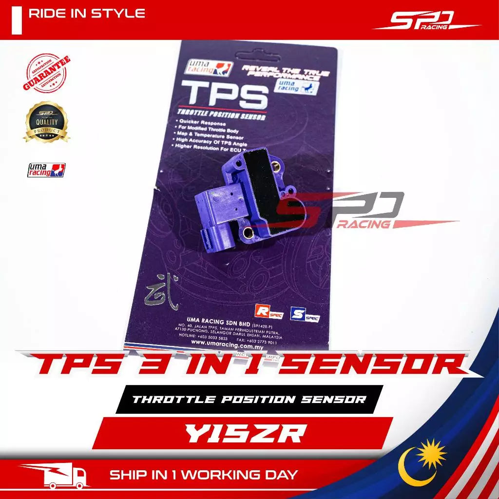 TPS Sensor 3 IN 1 Throttle Position Sensor UMA Racing for RS150 RSX150 Y15 Y16 LC V8 NMAX V2 NVX V1.V2 R15 V3 -By Sea Courier Method 🚢📦
