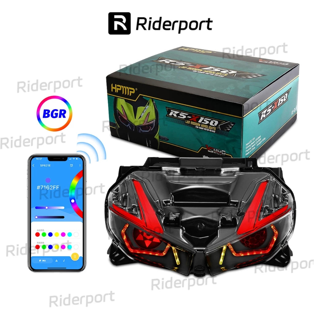 HPMP HONDA RSX150 RSX Winner X Sharingan Naruto Head Lamp LED Headlamp Head Light Lampa Depan -By Sea Courier Method 🚢📦