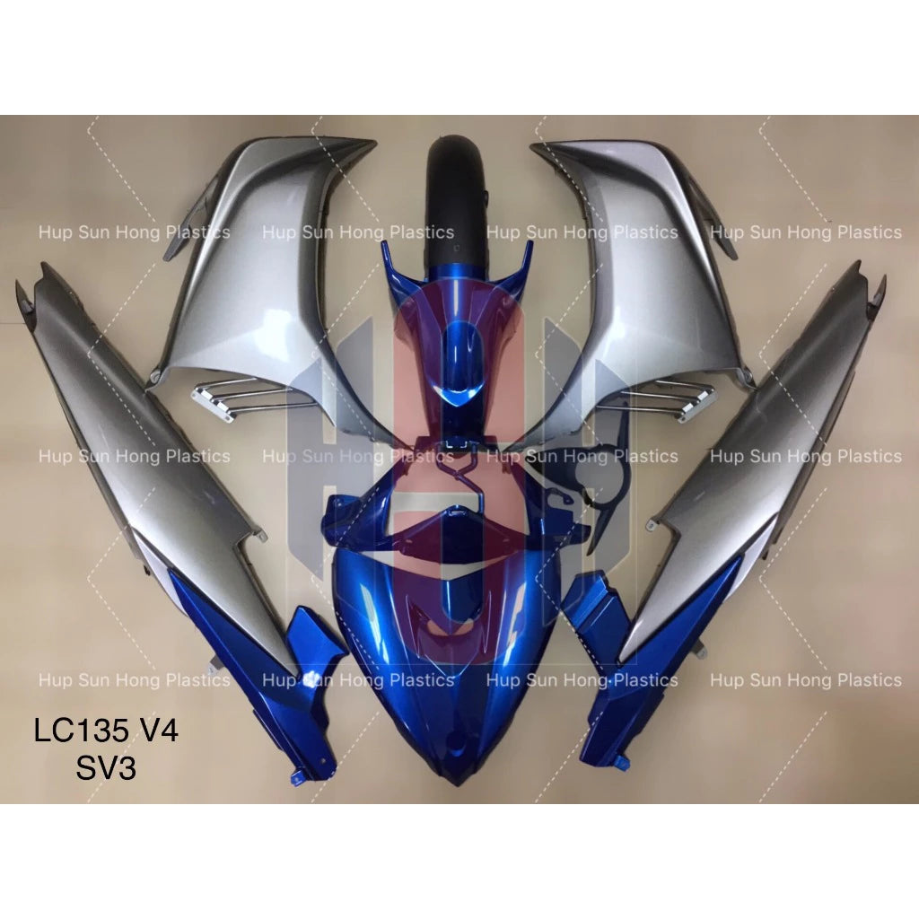 YAMAHA 135LC V2 V3 V4 V5 V6 Clutch 5s LC Full Body Cover Set Coverset Bodyset Kaver LCV2 LCV3 LCV4 LC135 -By Sea Courier Method 🚢📦