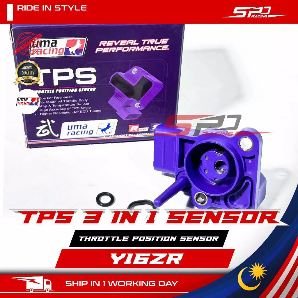 TPS Sensor 3 IN 1 Throttle Position Sensor UMA Racing for RS150 RSX150 Y15 Y16 LC V8 NMAX V2 NVX V1.V2 R15 V3 -By Sea Courier Method 🚢📦