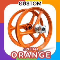 DHC- CUSTOM RIM Y15ZR OPEN HUB ((1.6/1.6) Y16 Y16ZR Y15 PNP YAMAHA 3L HL RIM SPORT RIM 3 BATANG ORANGE -By Sea Courier Method 🚢📦