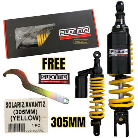 100% ORIGINAL SUPRIMO ADJUSTABLE MONOSHOCK LC135 V1 - V8 Y15 Y16 Y125Z FZ150 RS150 EGO SOFT HARD ABSORBER -By Sea Courier Method 🚢📦