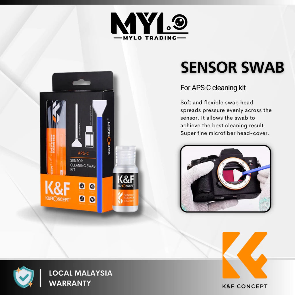 K&F camera sensor cleaner | sensor clean swab Full Frame & APS-C cleaning kit 10 Pcs -By Sea Courier Method 🚢📦