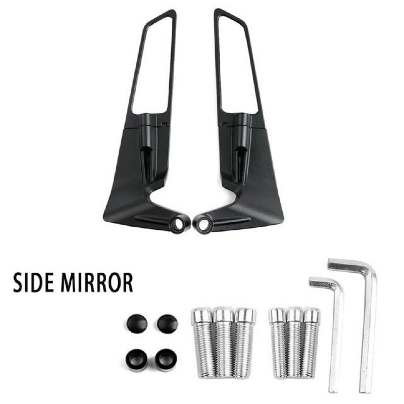 SIDE MIRROR WINGLET YAMAHA HONDA SUZUKI SYM BENNELI Y15 LC Y16 ADV NVX NMAX MT07 MT09 Winglets Mirror Adjustable Mirrors -By Air Courier Method 🛫📦