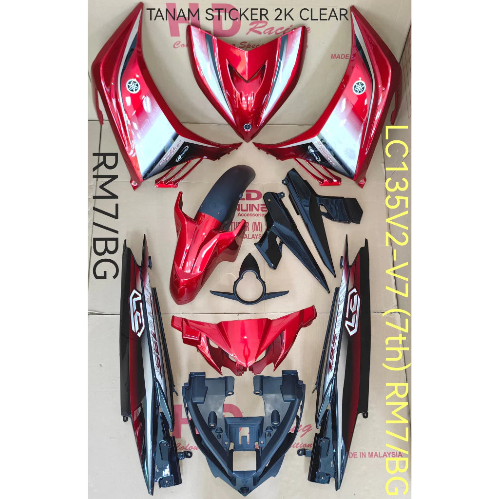 LC135 V2 V3 V4 BODY COVER SET ALL DRMK RED HBL HIGH QUALITY -By Sea Courier Method 🚢📦