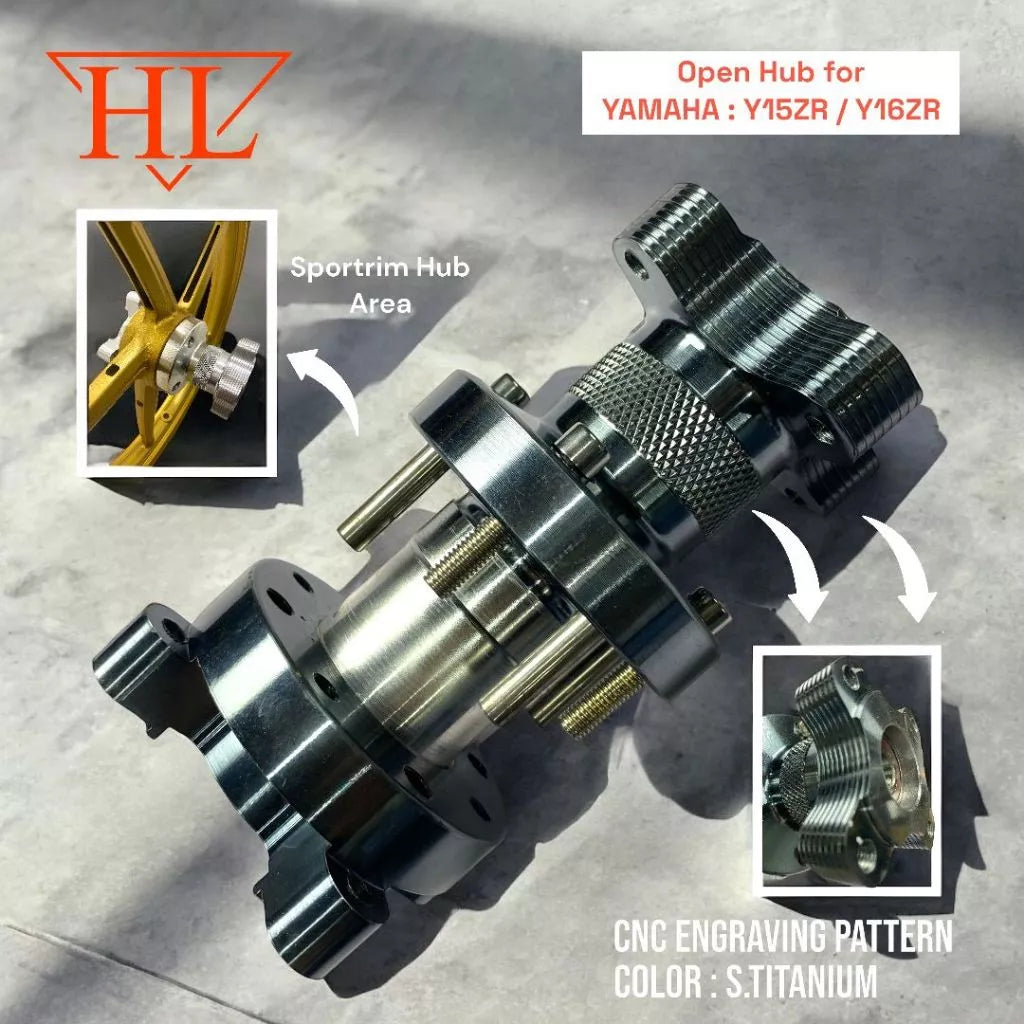 DHC- CUSTOM RIM Y15ZR OPEN HUB ((1.6/1.6) Y16 Y16ZR Y15 PNP YAMAHA 3L HL RIM SPORT RIM 3 BATANG ORANGE -By Sea Courier Method 🚢📦