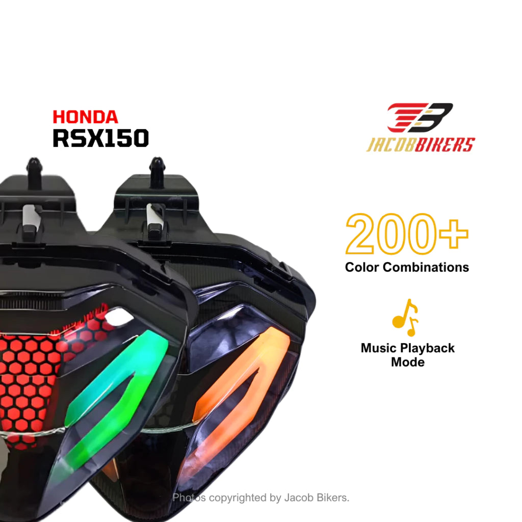 DHC- Honda RSX150 Motorcycle Smart LED Tail Light Brake Lamp Mobile App Control Accessories -By Sea Courier Method 🚢📦