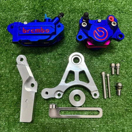 CALIPER CNC COMBO SET FRONT 4 POT & REAR P34 2 POT RS150 ZX150 Y15Z Y125ZR LC135 VARIO RSX150 Y16 -By Sea Courier Method 🚢📦