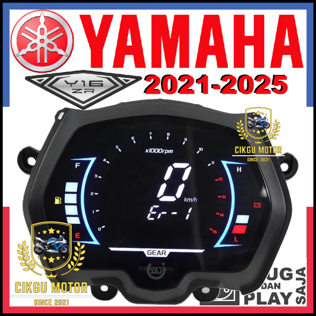 YAMAHA Y16ZR FULL DIGITAL METER Terbaru 2025 100% PNP #CIKGU MOTOR -By Sea Courier Method 🚢📦