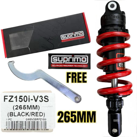 100% ORIGINAL SUPRIMO ADJUSTABLE MONOSHOCK LC135 V1 - V8 Y15 Y16 Y125Z FZ150 RS150 EGO SOFT HARD ABSORBER -By Sea Courier Method 🚢📦