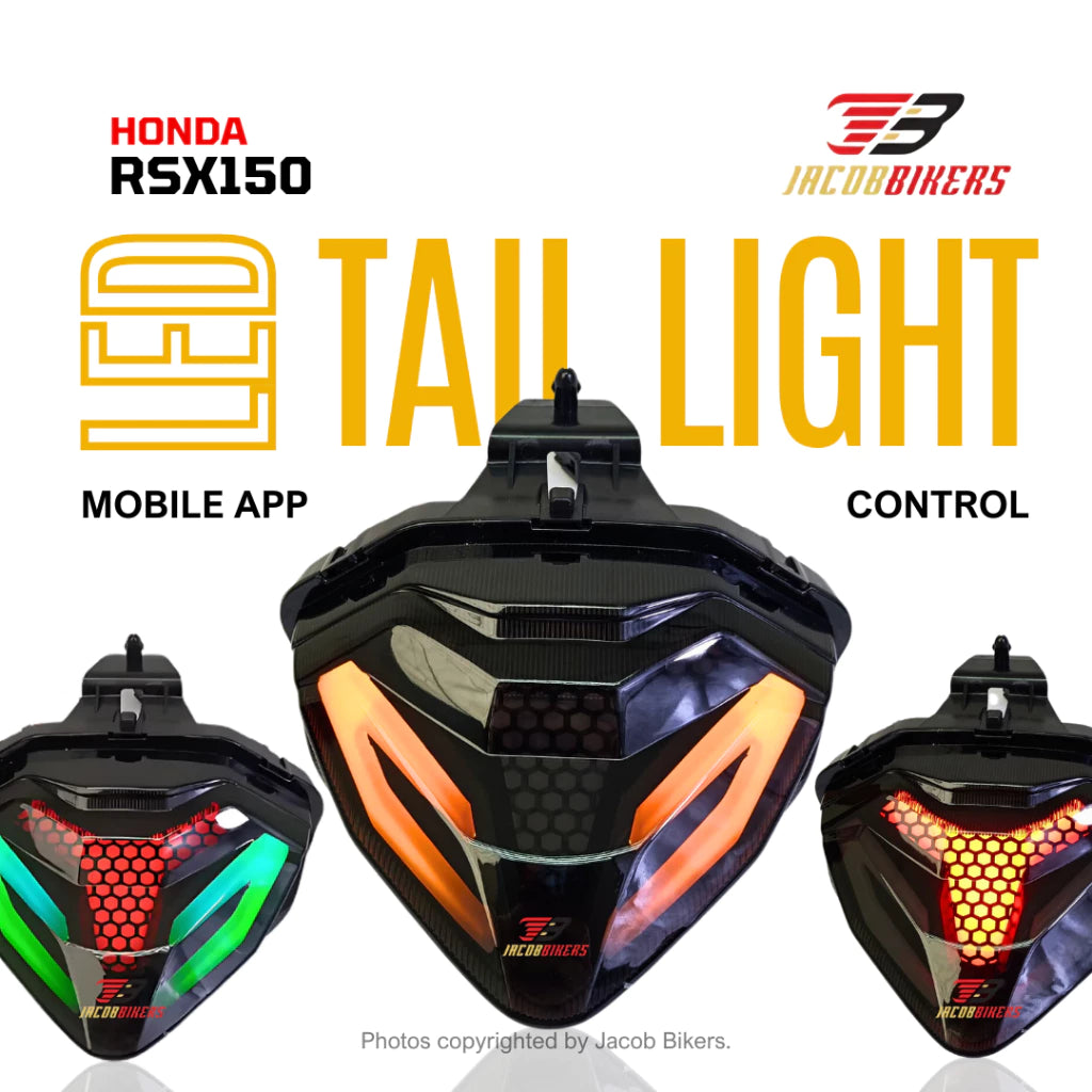 DHC- Honda RSX150 Motorcycle Smart LED Tail Light Brake Lamp Mobile App Control Accessories -By Sea Courier Method 🚢📦