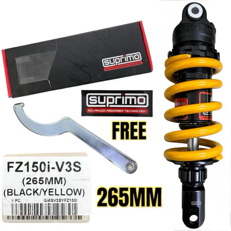 100% ORIGINAL SUPRIMO ADJUSTABLE MONOSHOCK LC135 V1 - V8 Y15 Y16 Y125Z FZ150 RS150 EGO SOFT HARD ABSORBER -By Sea Courier Method 🚢📦