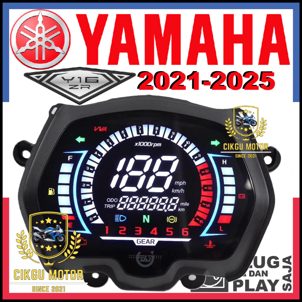 YAMAHA Y16ZR FULL DIGITAL METER Terbaru 2025 100% PNP #CIKGU MOTOR -By Sea Courier Method 🚢📦
