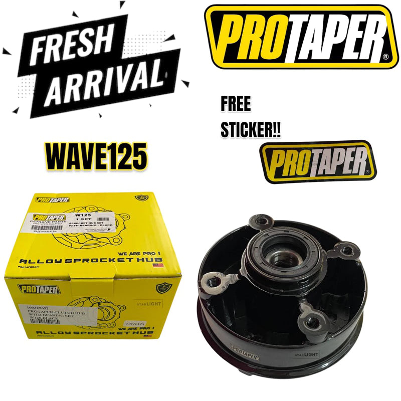 BLACK KILAT PROTAPER CLUTCH HUB SPROCKET HUB MANGKUK HUB KILAT HITAM WAVE125 EX5 DREAM RS150 LC135 5S Y110 -By Sea Courier Method 🚢📦