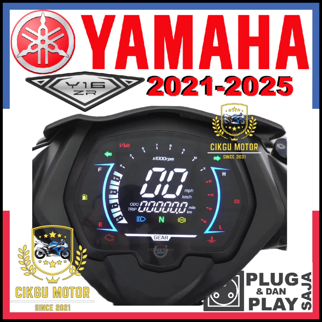 YAMAHA Y16ZR FULL DIGITAL METER Terbaru 2025 100% PNP #CIKGU MOTOR -By Sea Courier Method 🚢📦