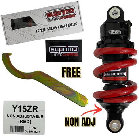 100% ORIGINAL SUPRIMO ADJUSTABLE MONOSHOCK LC135 V1 - V8 Y15 Y16 Y125Z FZ150 RS150 EGO SOFT HARD ABSORBER -By Sea Courier Method 🚢📦