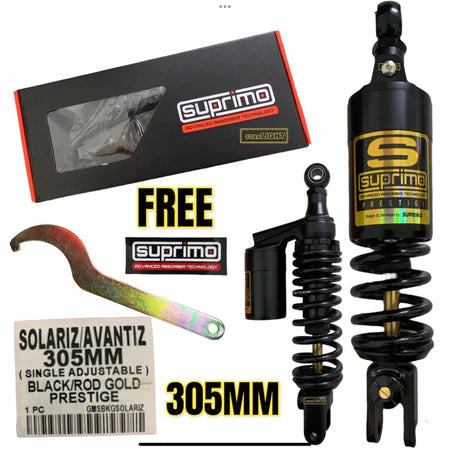 100% ORIGINAL SUPRIMO ADJUSTABLE MONOSHOCK LC135 V1 - V8 Y15 Y16 Y125Z FZ150 RS150 EGO SOFT HARD ABSORBER -By Sea Courier Method 🚢📦