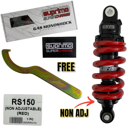 100% ORIGINAL SUPRIMO ADJUSTABLE MONOSHOCK LC135 V1 - V8 Y15 Y16 Y125Z FZ150 RS150 EGO SOFT HARD ABSORBER -By Sea Courier Method 🚢📦