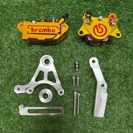 CALIPER CNC COMBO SET FRONT 4 POT & REAR P34 2 POT RS150 ZX150 Y15Z Y125ZR LC135 VARIO RSX150 Y16 -By Sea Courier Method 🚢📦