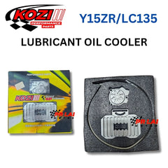DHC- Clear stok lama KOZI Racing Y15 LC135 5S FZ150 Lubricant Oil Cooler with hose Minyak YAMAHA Y15ZR LC -By Sea Courier Method 🚢📦