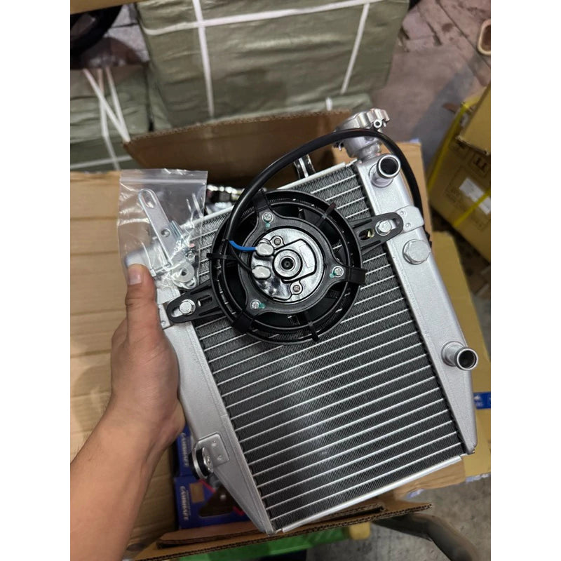 DHC- NLK LC135 Y15ZR Y16ZR RS150 Radiator Racing with Big Blower Fan Kipas Tangki Tank 350ml 450ml 600ml RSX150 RS Y16 Y15 LC -By Sea Courier Method 🚢📦