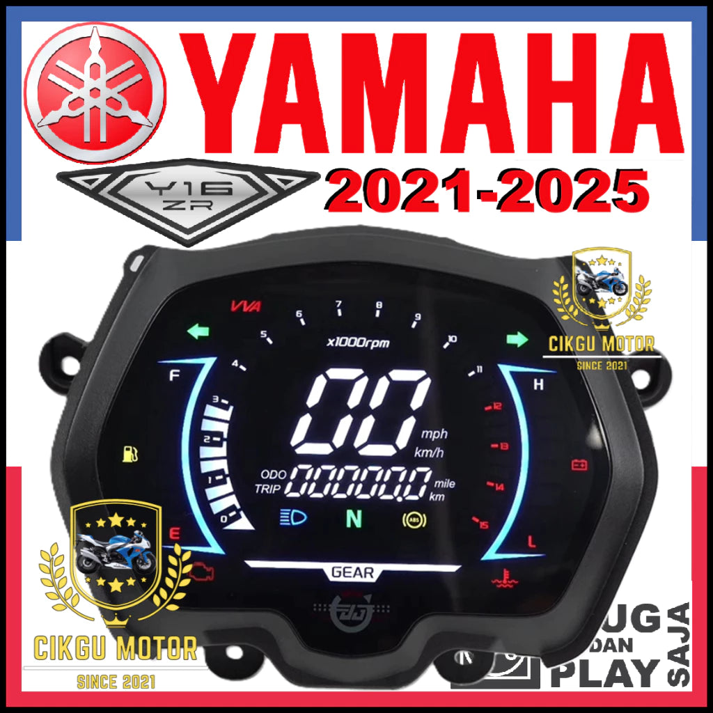 YAMAHA Y16ZR FULL DIGITAL METER Terbaru 2025 100% PNP #CIKGU MOTOR -By Sea Courier Method 🚢📦