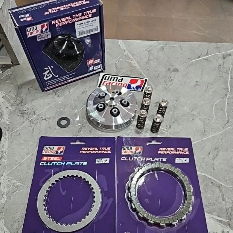 UMA RACING COMBO HYPER CLUTCH WITH CLUTCH PLATE IRON PLATE LC135 AUTO ES Y15ZR -By Sea Courier Method 🚢📦