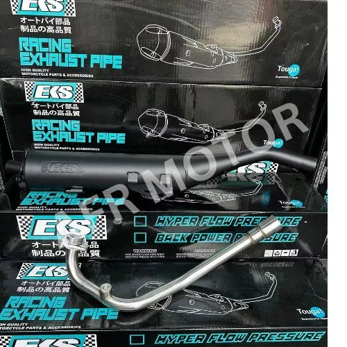 EXHAUST EKS CUTTING STANDARD BACK PRESSURE Y15ZR / Y16ZR / LC135 V1 - V7 / LC135 V8 Fi / RS150 / SYM VF3i REDLEOHYPERTEC -By Sea Courier Method 🚢📦